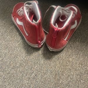 Van’s coral glitter high top